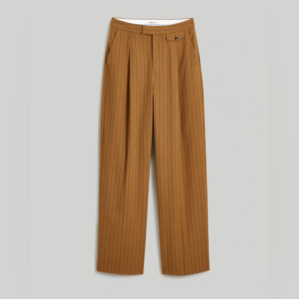 NWT Madewell The Rosedale High Rise Straight Pant in Pinstripe